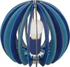EGLO Tischlampe Fabella, Nachttisch Stahl in blau, Holz in Produktbild-Vorschau 1