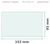 Ersatzglas Grablaterne Grablicht Klarglas - 153 x 93 mm Produktbild-Vorschau 2