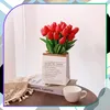 EDIBAZZAR | Künstlicher roter Tulpenstrauß 10 Stück Produktbild-Vorschau 4