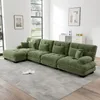 Chenille-Cloud-Sofa L-Form, modulares Schlafsofa mit Produktbild-Vorschau 1