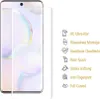 A screen protector is shown next to a smartphone, with feature callouts. Produktbild-Vorschau