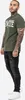 Herren T-Shirt normale Passform LOGO Olive/White XL BENLEE Produktbild-Vorschau 3