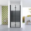 Nischentür 80x187cm Duschkabine Falttür 5mm Produktbild-Vorschau 1