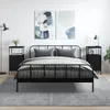 vidaXL Noční stolky 2 ks Černá 41x31x80 cm Dřevěný materiál Náhled obrázku produktu 1
