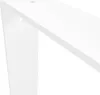 A close-up, angled view of a white shelf bracket against a white background. Produktbild-Vorschau