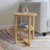 vidaXL Bočný stolík 40 × 50 cm z dubového masívu Náhľad obrázku produktu 2
