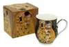 HOME ELEMENTS Porzellanbecher 350 ml, Klimt Kiss schwarz Produktbild-Vorschau 4