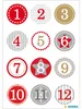 HERMA DECOR ADVENTSKALENDERZ.1-24, ROT Ø 2 cm Náhľad obrázku produktu 2