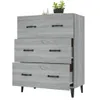 vidaXL Sideboard Grau Sonoma 69,5x34x90 cm Holzwerkstoff Produktbild-Vorschau 4