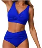High Waist Bikini Damen - Bauchweg - Zweiteiler Blau - Produktbild-Vorschau 10