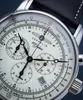 A close-up shot of a men's chronograph watch. Náhled obrázku produktu