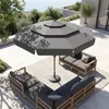 Parasol COSTWAY φ300cm, parasol de jardin à 3 niveaux avec Voir les images du produit 2