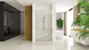 A modern bathroom with a shower, bathtub, and vanity. Anteprima dell’immagine prodotto