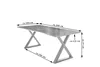 Esstisch Baumkante massiv Akazie natur 240 x 100 X-Gestell Produktbild-Vorschau 3