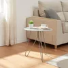 Bočný stolík 'Nopimi' kovový okrúhly 45 x Ø43 cm Sivý, Náhľad obrázku produktu 1