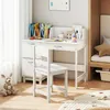 COSTWAY Bureau set voor kinderen met stoel, kinderbureau Productafbeelding-voorbeeld 2