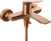 A close-up studio shot of a copper-colored bathtub faucet with a shower hose attachment. Anteprima dell’immagine prodotto