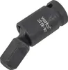 A black metal universal joint socket adapter is shown against a white background. Produktbild-Vorschau