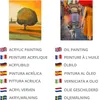 Belle Vous 30 Stk Blanko Leinwände – 20 x 25cm – Bespannter Produktbild-Vorschau 5