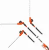 A collage of three views of a cordless hedge trimmer against a white background. Náhled obrázku produktu