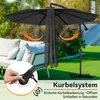 Parasol de jardin en aluminium, diamètre 300 cm, avec Voir les images du produit 3