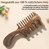 Sandelholz Kopfhaut Massagekamm mit Griff Doppelseitig Produktbild-Vorschau 7