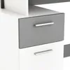 Bureau Droit PLATON, 121,5 x 109,7 x 55,1 cm, Blanc et Voir les images du produit 5