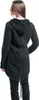 A woman is shown from the back wearing a black hooded jacket and black leggings. Náhľad obrázku produktu