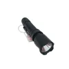 A black flashlight is shown against a white background. Produktbild-Vorschau