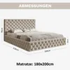 MOTIVENA Dalia Chesterfield Polsterbett 180x200 mit Produktbild-Vorschau 7