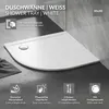 LuxeBath Duschwanne 90x90 cm Weiß mit Ablaufgarnitur, Produktbild-Vorschau 2