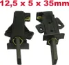 Two black carbon brushes with metal holders are shown against a white background. Produktbild-Vorschau