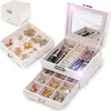 Schmuckschatulle Ring-Organizer mit Schublade - creme Produktbild-Vorschau 27