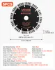 VEVOR, 5 disques de coupe diamant 160 mm, lames de scie Voir les images du produit 7