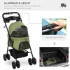 PawHut Hundewagen Pet Stroller für kleine Hunde und Katzen Produktbild-Vorschau 4