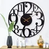 HSXL – Große industrielle Wanduhr aus schwarzem Metall – Produktbild-Vorschau 9