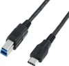 SYSTEM-S USB 3.1 Typ C zu USB 3.0 Typ B Datenkabel Kabel Produktbild-Vorschau 1