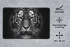 MuchoWow® Mauspad Mousepad Tiger - Tiere - Schwarz - Weiß - Produktbild-Vorschau 2