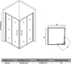 SONNI Eckdusche BxTxH: 70x90x185 cm Eckeinstieg Doppel Produktbild-Vorschau 7