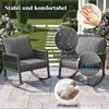 Outdoor Schaukelstuhl mit Kreuzseil-Webtechnik, Produktbild-Vorschau 16