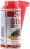 A can of Liqui Moly DIESEL RUSS-STOP additive with a red funnel attached to the cap. Produktbild-Vorschau