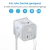 VOOMY 7-in-1 Mehrfachstecker – Steckdosenadapter 4-Fach mit Produktbild-Vorschau 7