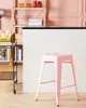 BELIANI Trendy Barhocker 2er Set Rosa Metall 60 cm Produktbild-Vorschau 2