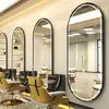 Spiegel Ganzkörperspiegel für Friseursalons Oval mit Rahmen Produktbild-Vorschau 1