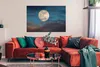 MuchoWow® Poster Mond - Wolken - Nacht 120x80 cm - Bilder Produktbild-Vorschau 2