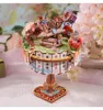 Puzzle 3D, Scatolina musicale Alice's Tea Party, legno, Anteprima dell’immagine prodotto 2