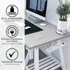 ONVAYA® Cable Channel Desk | White | Držiak na jednoduchý Náhľad obrázku produktu 3