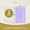 Lavea® 2er Set Badematte 50x80 cm, Badezimmerteppich 100% Produktbild-Vorschau 2