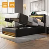Polsterbett 90 x 190 cm, mit USB-Anschluss , mit Produktbild-Vorschau 1