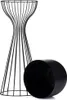 HowHomely | Portafiori - metallo - altezza 56 cm - nero - Anteprima dell’immagine prodotto 5